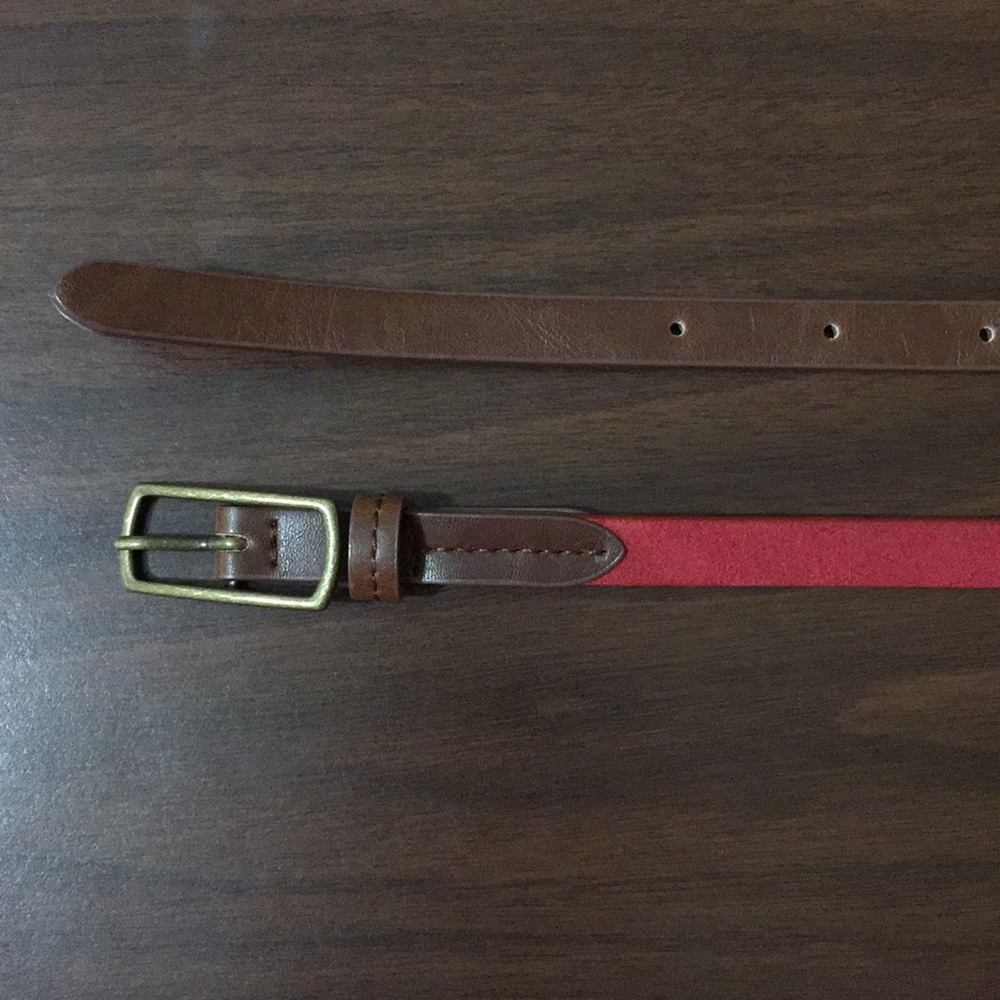 Coral & Brown Summer Belt